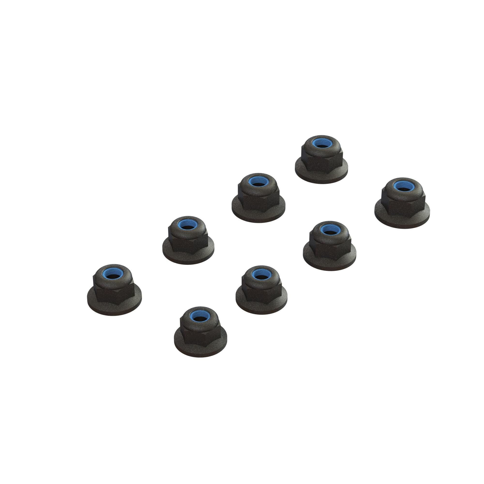 Arrma ARA708009 Flanged Lock Nut M3 Black (4)