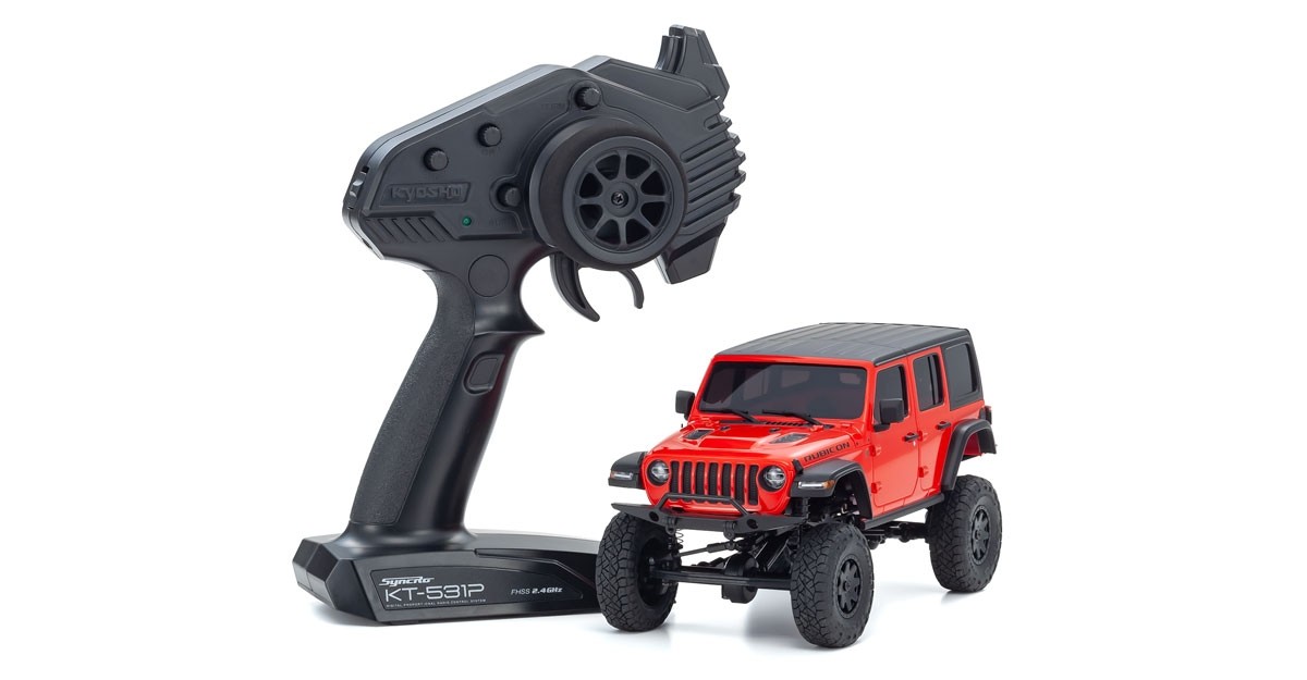 Kyosho 32521R Mini-Z 4X4 MX-01 Jeep Wrangler Rubicon Firecracker Red (KT531P) - 6