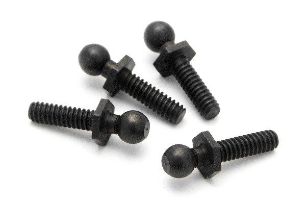 HPI HP86191 Ball 4.3X20Mm (4-40/Black/4Pcs)