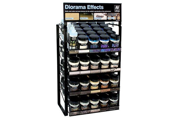 VALLEJO EX131FULL Dioram Effects display 20 farver/effects