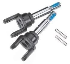 Stub axles, front (2)