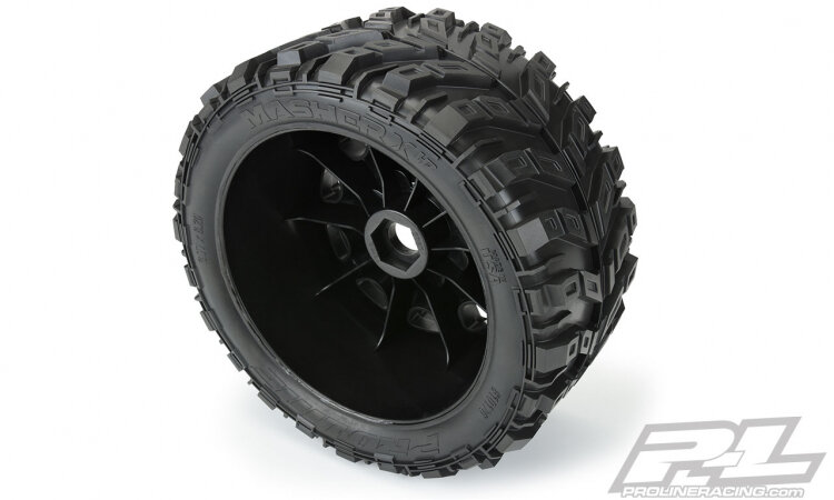 Pro-Line Däck & Fälg Masher X HP All Terrain BELTED  (2) för X-MAXX - 4