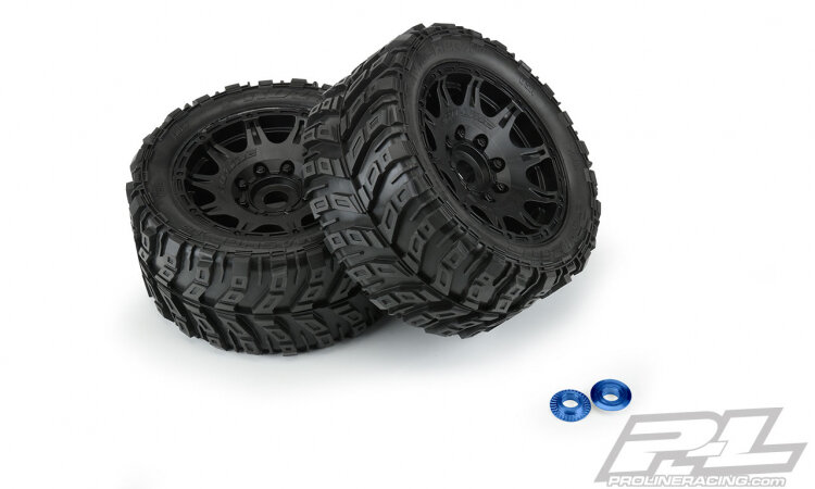 Pro-Line Däck & Fälg Masher X HP All Terrain BELTED  (2) för X-MAXX - 3