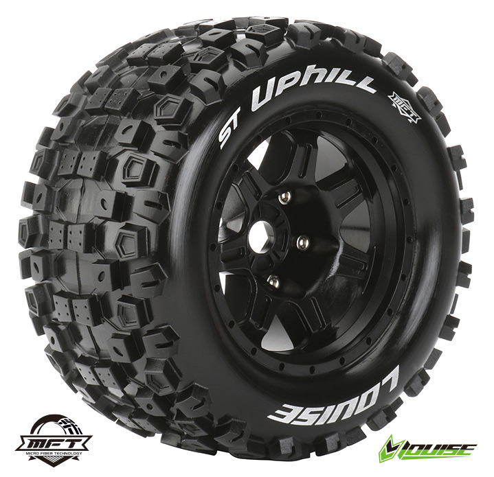LOUISE RC WORLD LT3326BH Däck & Fälg ST-UPHILL 3,8" Svart MFT 1/2-Offset (2)