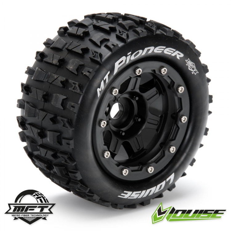 LOUISE RC WORLD LT3329SB Däck & Fälg MT-PIONEER Maxx Soft Svart (MFT) (2)