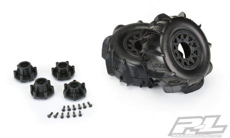 Proline Däck & Fälg SC Dumont Paddle / Raid Fälg Slash 2WD/4x4 - 3