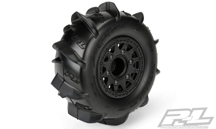 Proline Däck & Fälg SC Dumont Paddle / Raid Fälg Slash 2WD/4x4 - 5