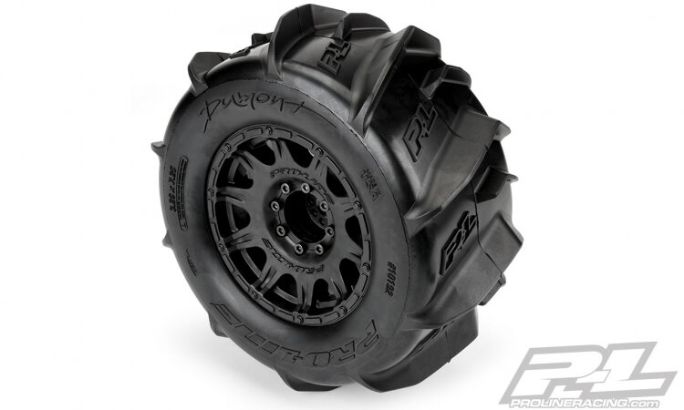 Proline Däck & Fälg 3.8´ Dumont Paddle / Raid Truck Fälg 17mm (2)´ - 5