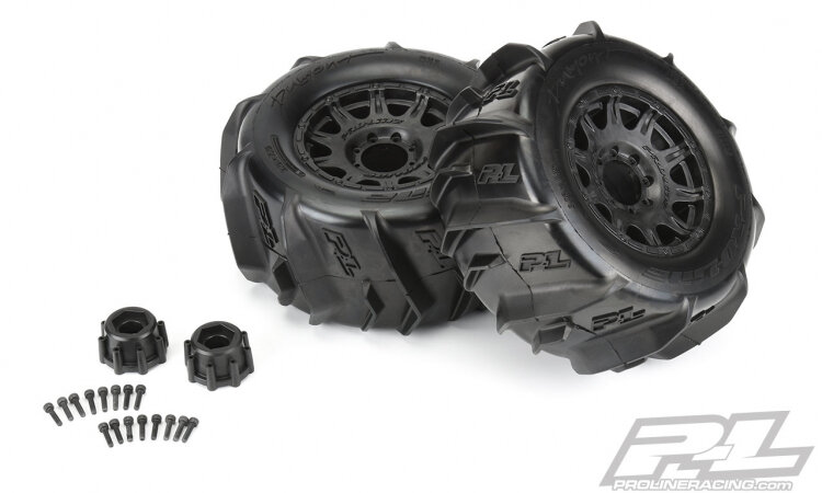 Proline Däck & Fälg 3.8´ Dumont Paddle / Raid Truck Fälg 17mm (2)´ - 3
