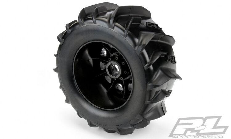 Proline Däck & Fälg 3.8´ Dumont Paddle / Raid Truck Fälg 17mm (2)´ - 4