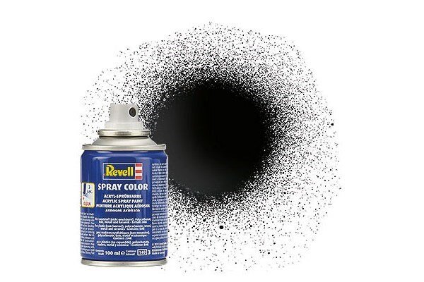 Revell 34107 Spray black gloss 100 ml.