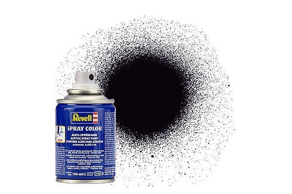 Revell 34108 Spray black mat 100 ml.