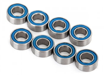 Ball bearings, blue rubber sealed (4x8x3mm) (8)