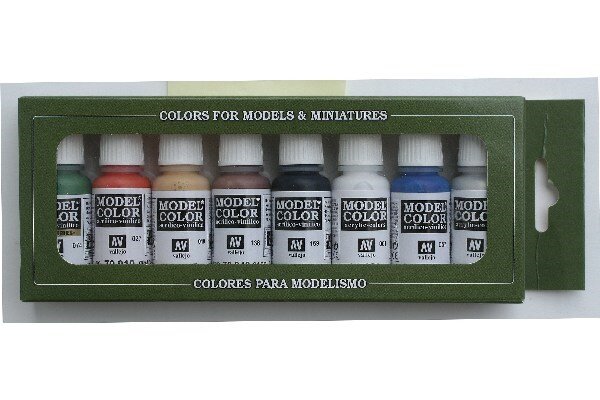 VALLEJO 70103 MODEL COLOR SET:WARGAMES BASICS (8)