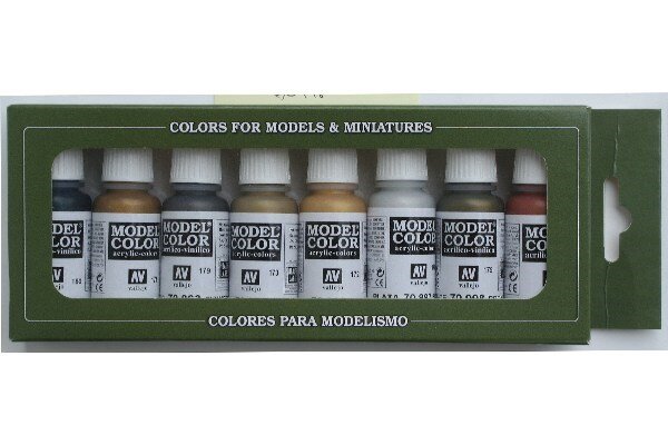 VALLEJO 70118 MODEL COLOR METALLIC SET (8)