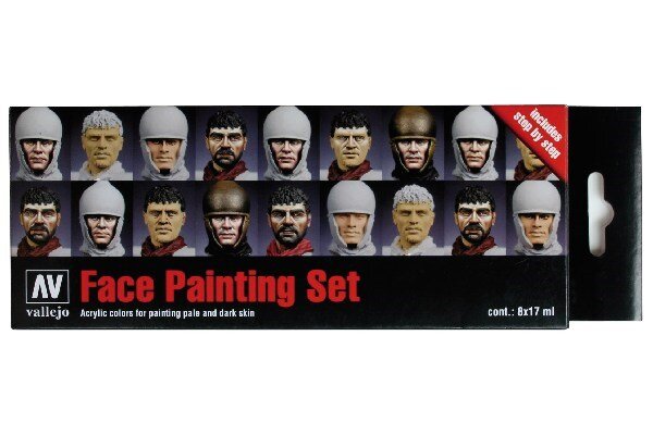 VALLEJO 70119 MODEL COLOR SET:FACES PAINTING SET JAUME ORTIZ (8)
