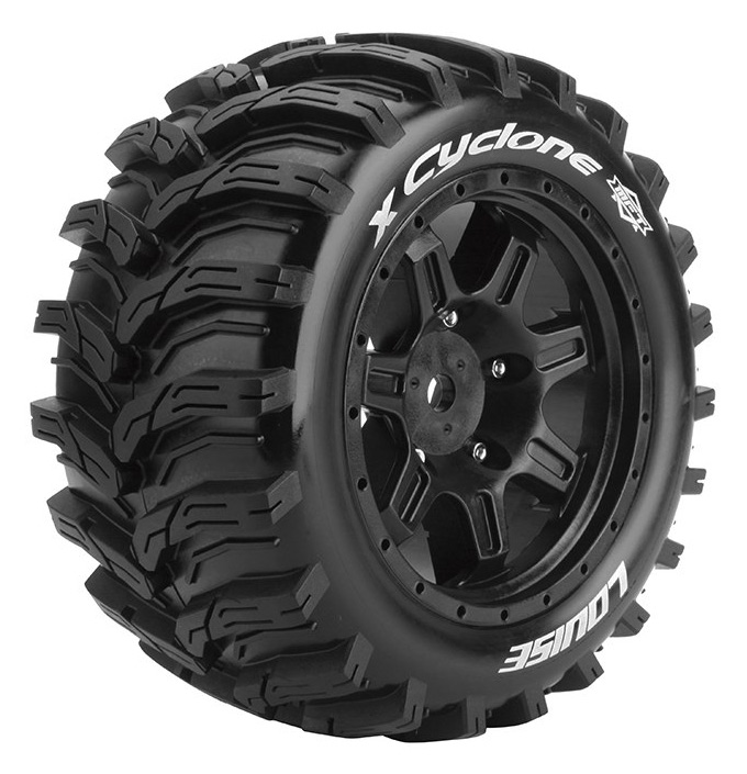 LOUISE RC WORLD LT3298BM Däck & Fälg X-CYCLONE Kraton 8S (MFT) (2)