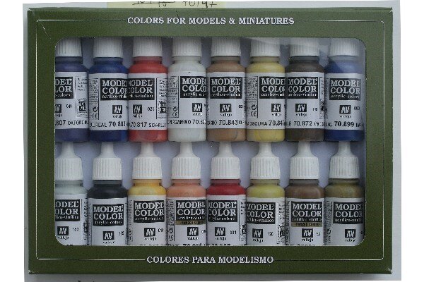 VALLEJO 70147 MODEL COLOR SET: AMERICAN COLONIAL(16)