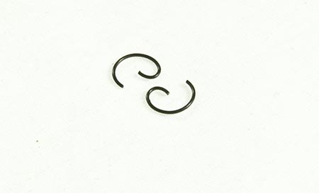 Wrist pin retainers
