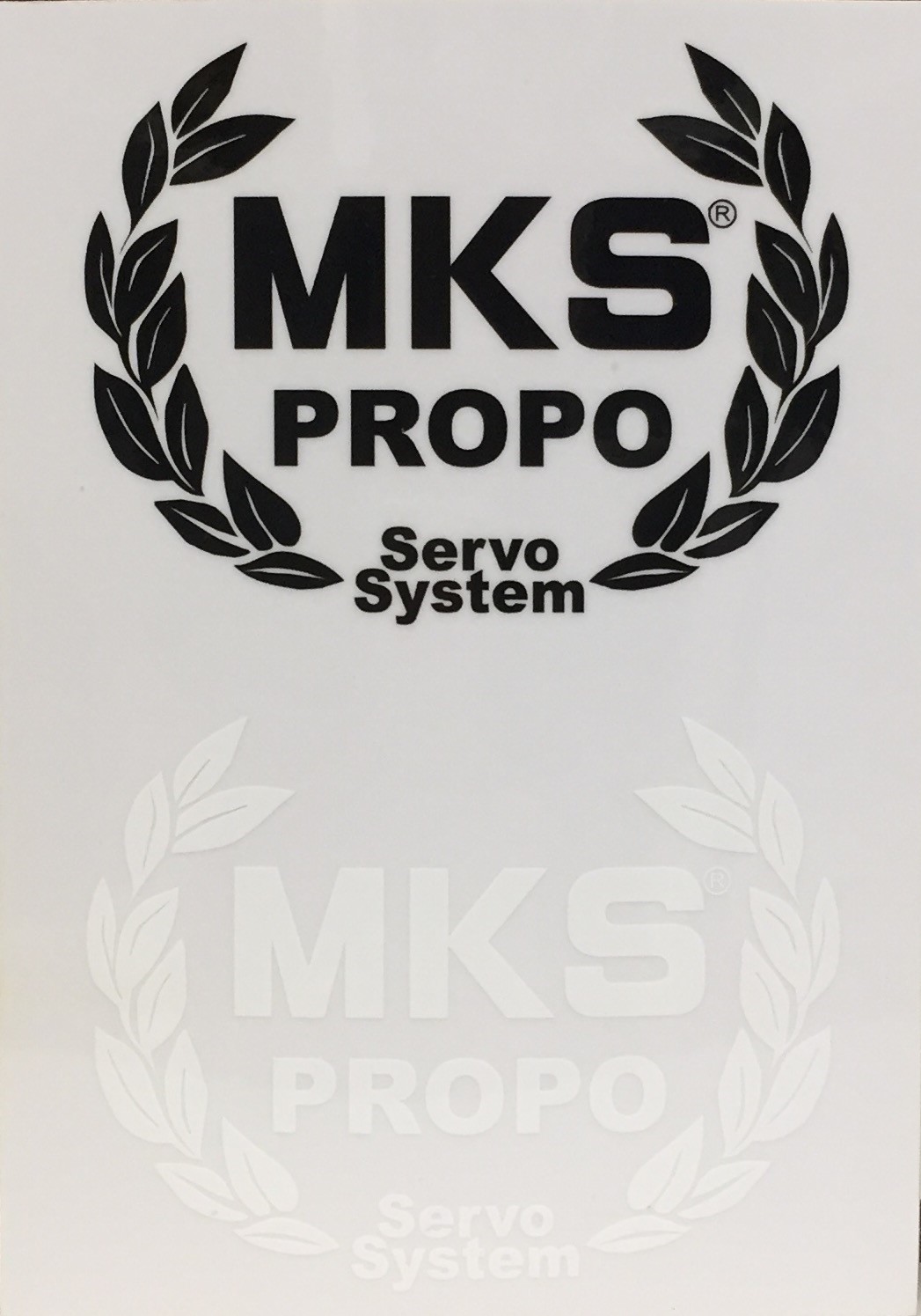 MKS Sticker, Svart & Vit
