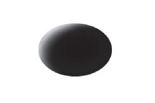 Revell 36108 Matt Black (RAL 9011) Aqua Color Acrylic - 18ml