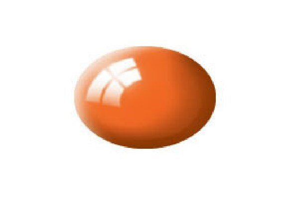 Revell 36130 Gloss Orange (RAL 2004)Aqua Color Acrylic - 18ml