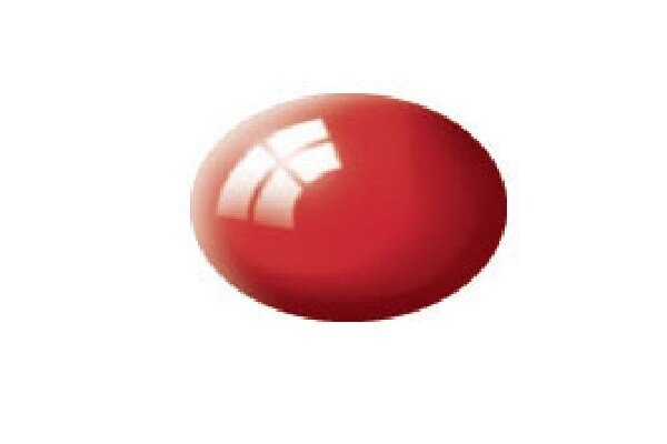 Revell 36131 Gloss Fiery Red (RAL 3000)Aqua Color Acrylic18ml