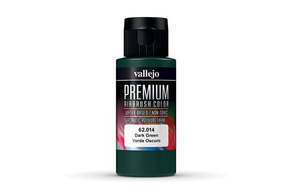 VALLEJO 62014 Dark Green, - Premium 60ml.