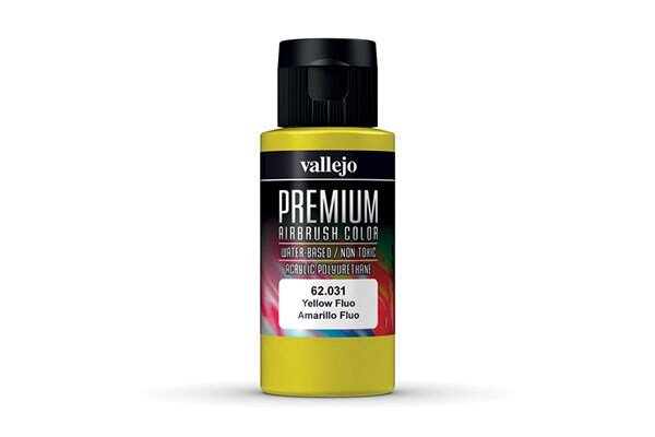 VALLEJO 62031 Yellow Fluo, - Premium 60ml.