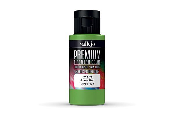 VALLEJO 62039 Green Fluo, - Premium 60ml.