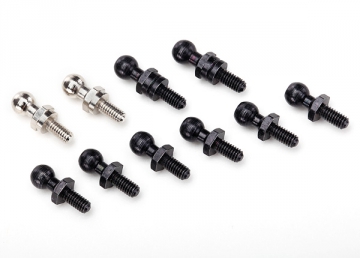 Traxxas 7540X Kulleder Set Svart (6) Lång (2) Silver (2)  LaTrax