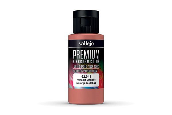 VALLEJO 62043 Metallic Orange, - Premium 60ml.