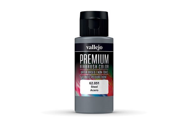 VALLEJO 62051 Steel, - Premium 60ml.
