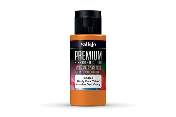 VALLEJO 62072 Candy Dark Yellow, - Premium 60ml.