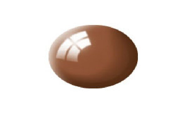 Revell 36180 Gloss Mud Brown(RAL 8003)Aqua Color Acrylic 18ml