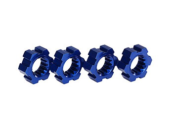 Traxxas 7756X Fälgnav Aluminium Blå (4) X-Maxx, XRT
