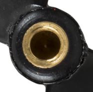 40mm S Type two blade high speed prop M5 (molded-in brass insert) - 2