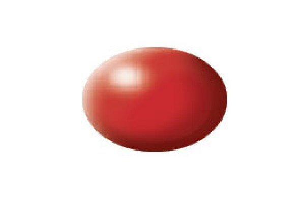 Revell 36330 Silk Fiery Red (RAL 3000)Aqua Color Acrylic 18ml