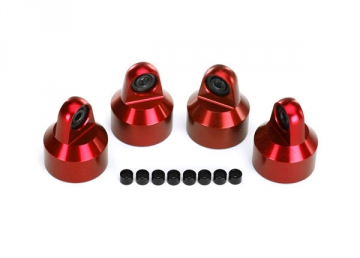 Shock Caps Aluminium Red (4)