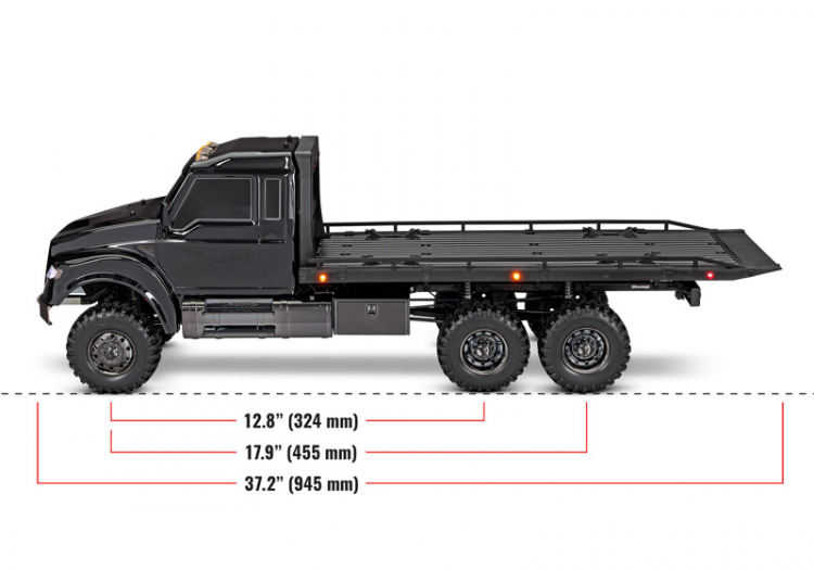 TRX-6 Ultimate RC Hauler 6x6 TQi Black - 28
