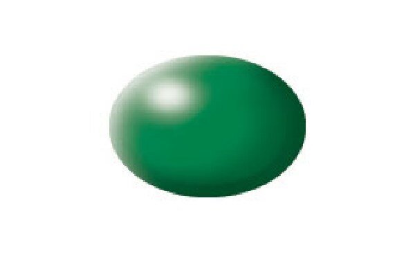 Revell 36364 Silk Leaf Green(RAL 6001)Aqua Color Acrylic 18ml