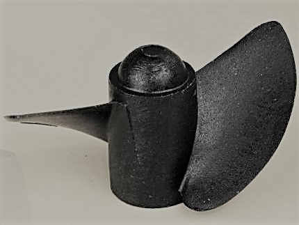 52.5mm X Type two blade high speed prop M4 (molded-in brass insert)