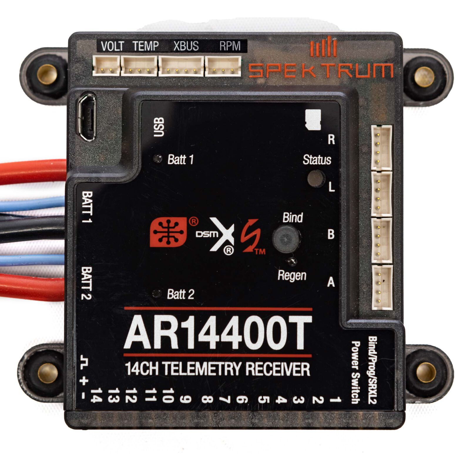 Spektrum AR14400T 14 Kanals PowerSafe Telemetry Mottagare - 2