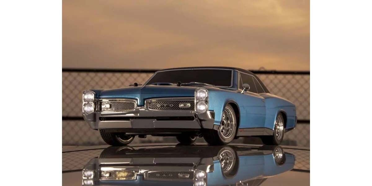 Kyosho 34431T2B Kyosho Fazer MK2 (L) Pontiac GTO 1967 Tyrol Blue 1:10 Readyset