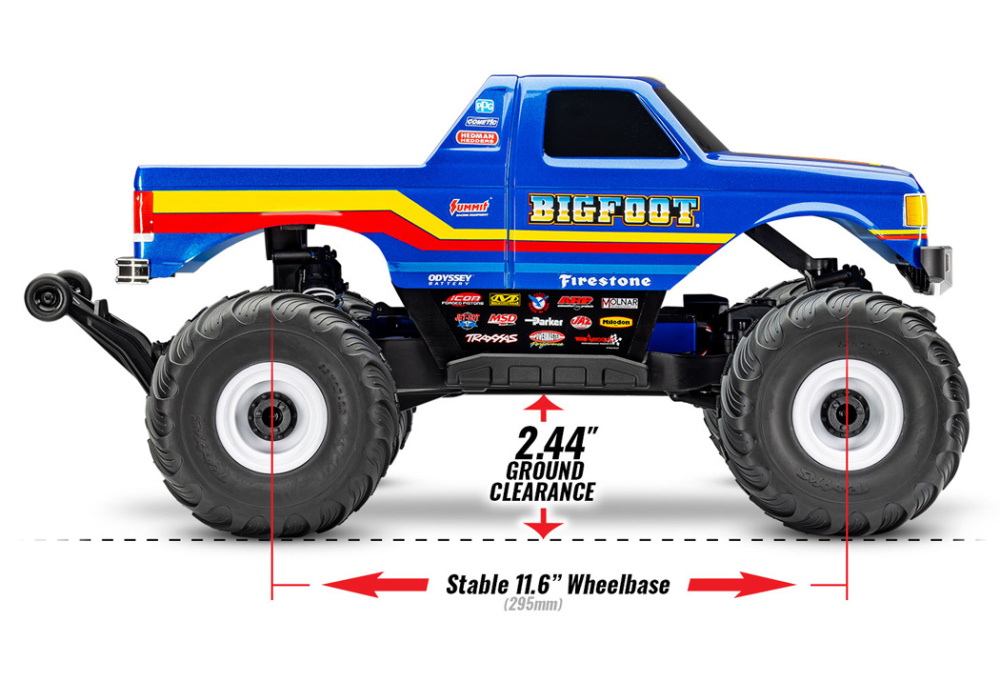 Traxxas BIGFOOT 4x4 BL-2s EHD 1/10 RTR TQ - 23