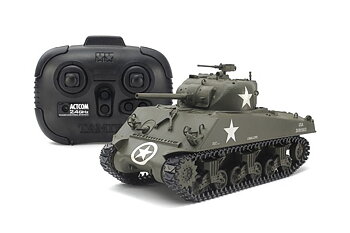 Tamiya 48217 1/35 R/C U.S. Medium Tank M4A3 Sherman (w/Control)