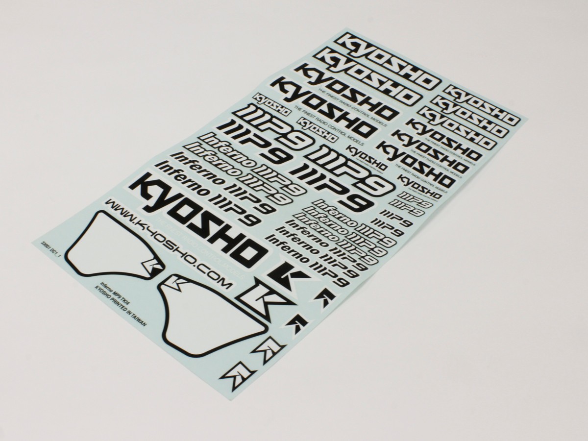 Kyosho IFD403W Decal Sheet Kyosho Inferno MP9 TKI4