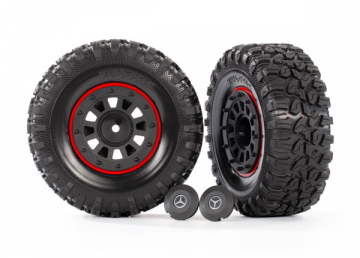 Traxxas 8874 Däck & Fälg 2,2" Svart Crawler (Kräver Hjulaxel #8255A)