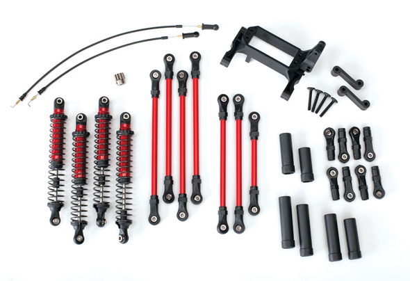 Long Arm Lift Kit TRX-4 Red Complete