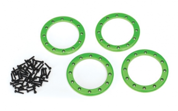 Traxxas 8168G Beadlock Ringar 2.2" Alu Grön (4)